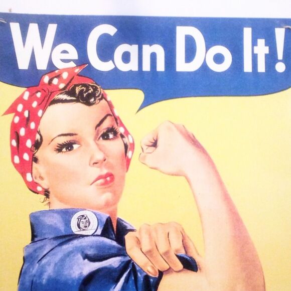 Rosie The Riveter We Can Do It Metal Sign Tin Sign WWII Vintage Wall Decor - Picture 2 of 3